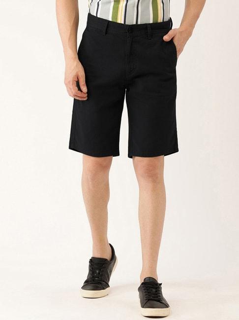 IVOC Black Slim Fit Shorts