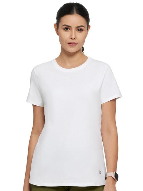Amante White Cotton Sports T-Shirt