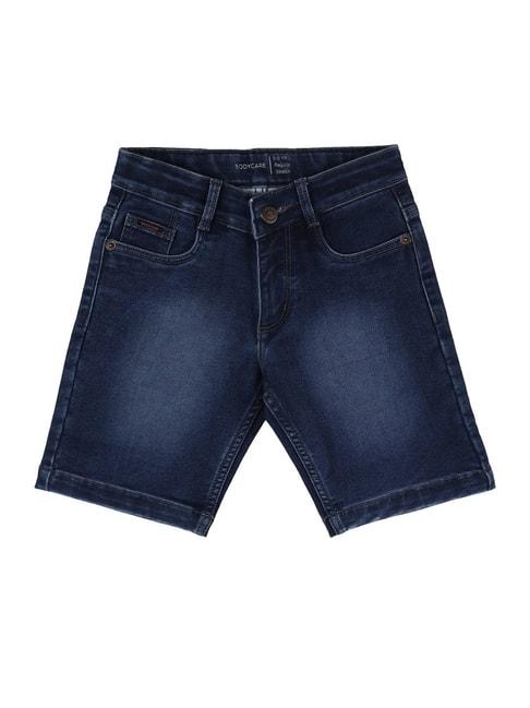 bodycare-kids-blue-solid-shorts