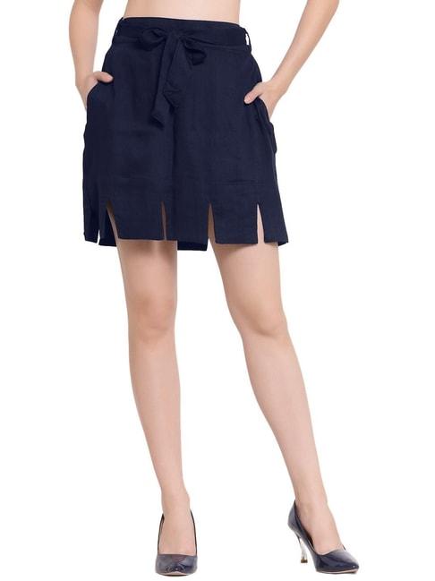 patrorna-navy-mini-skirt