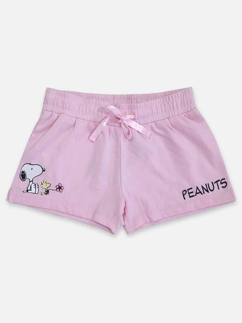 Kidsville Pink Printed Shorts
