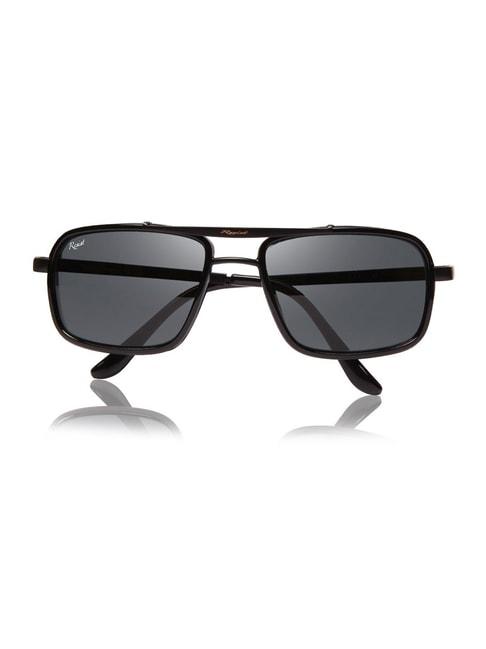 Resist Eyewear Black Rectangular Unisex Sunglasses