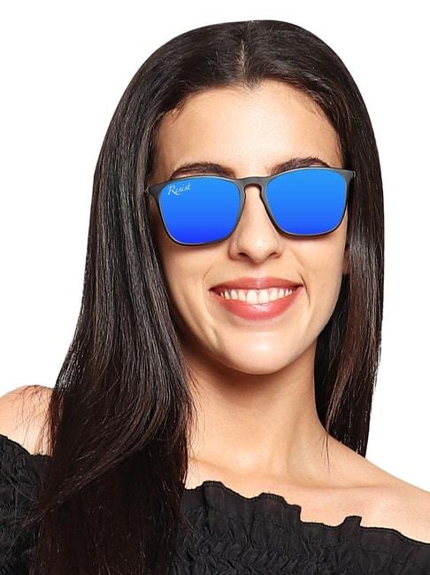 Resist Eyewear Blue Wayfarer Unisex Sunglasses