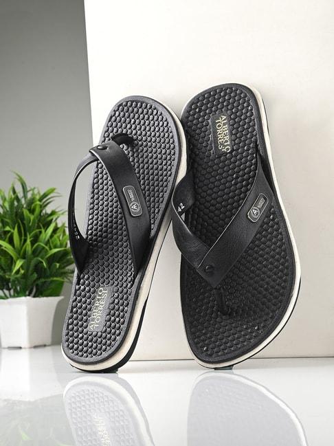 alberto-torresi-men's-black-thong-sandals