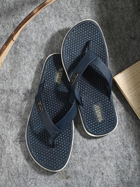 Alberto Torresi Men's Blue Thong Sandals