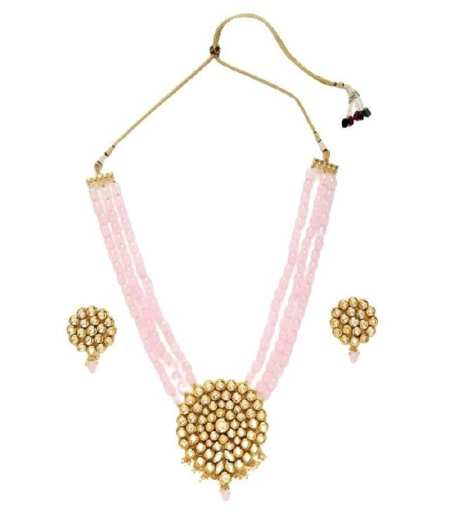 ruby-raang-kundan-neckpiece-with-earrings