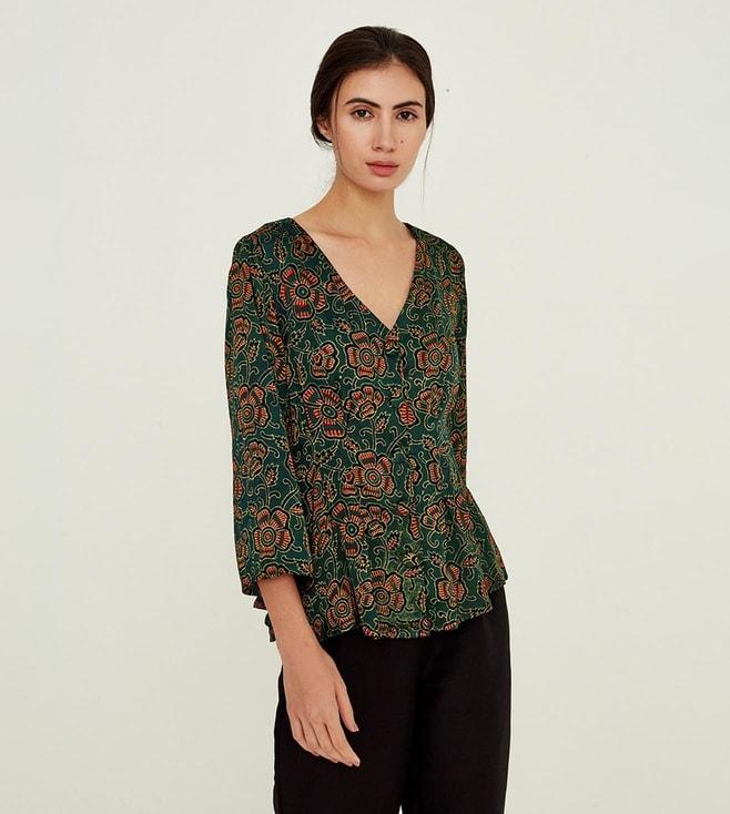 Ancestry Green Printed Tunic