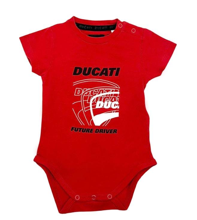 Ducati Kids Red Logo Fitted Fit Romper