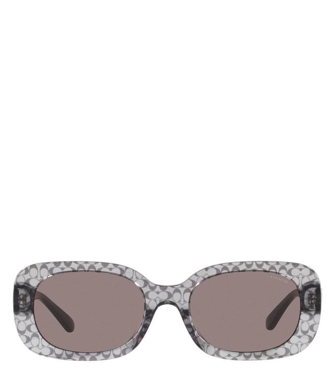 Coach 0HC8358U57337N54 Brown MODERN HERITAGE UV Protection Rectangular Sunglasses for Women