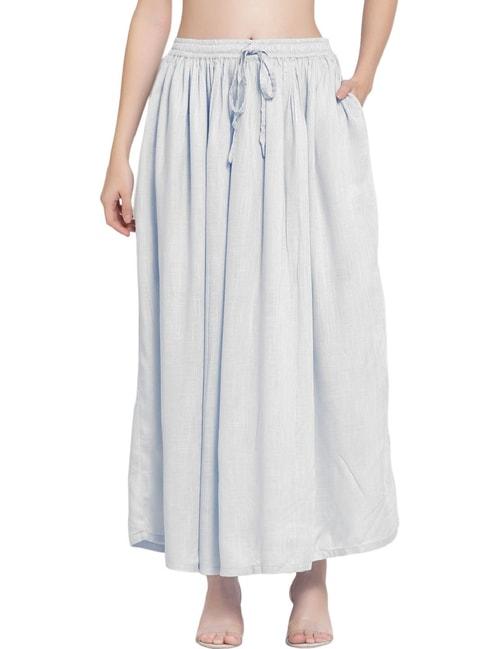 PATRORNA White Maxi Skirt