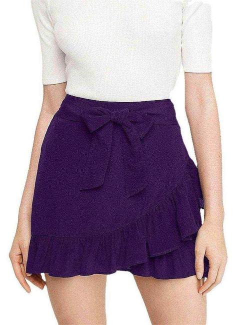 PATRORNA Purple Mini Skirt