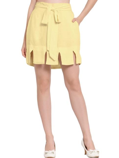 PATRORNA Gold Mini Skirt