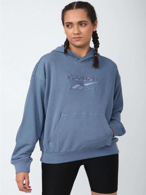 reebok-blue-cotton-embroidered-hoodie