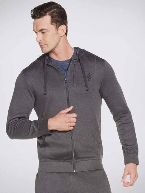 Skechers Grey Comfort Fit Hooded Sweatshirt