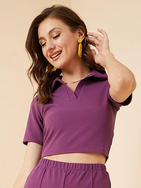rare-purple-shirt-collar-top
