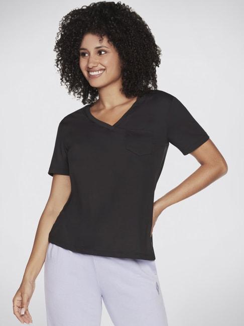 skechers-black-regular-fit-sports-t-shirt