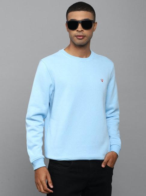 allen-solly-light-blue-regular-fit-cotton-sweatshirt