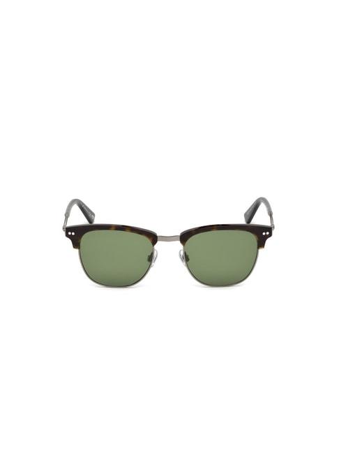 WEB EYEWEAR Brown Clubmaster Sunglasses for Men
