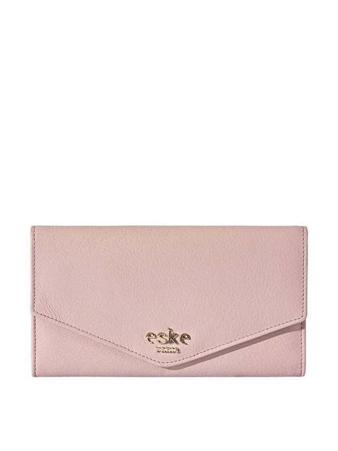 eske-petra-pink-solid-tri-fold-wallet-for-women