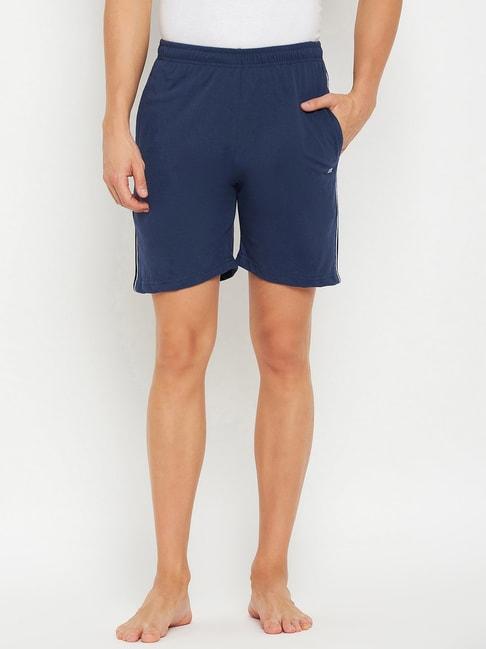 Okane Blue Regular Fit Lounge Shorts