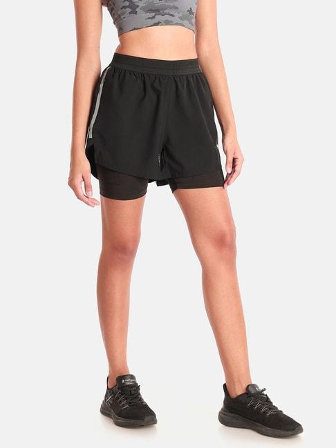 Cultsport Black Polyester Sports Shorts