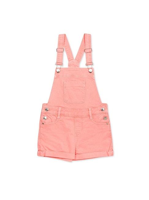 h-by-hamleys-kids-peach-solid-dungaree
