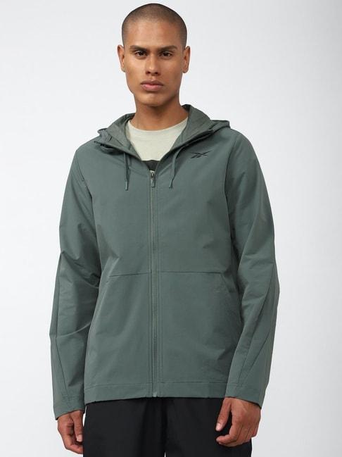 reebok-green-regular-fit-hooded-sweatshirt