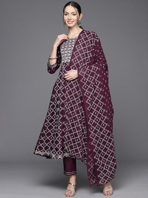 indo-era-purple-embroidered-kurta-pant-set-with-dupatta