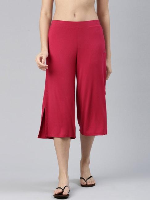 Enamor Red Relaxed Fit Lounge Pants