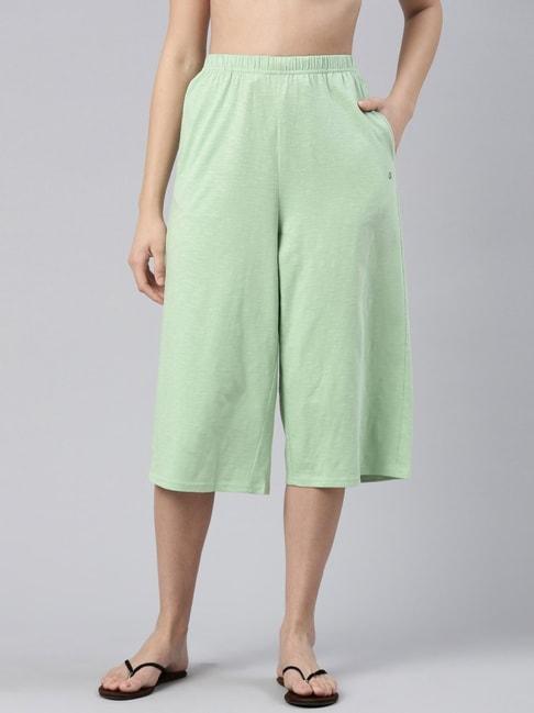 Enamor Seafoam Green Cotton Lounge Pants