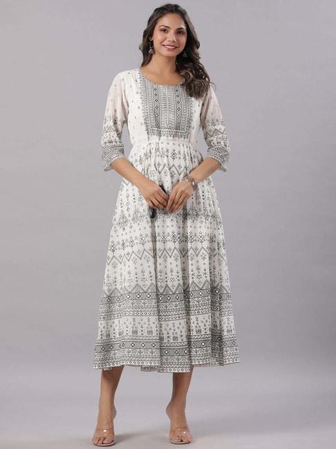 Juniper White Printed Maxi Dress