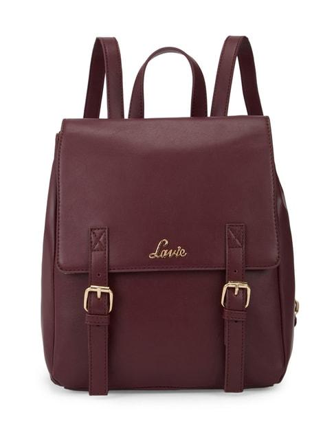 lavie-oleo23-wine-solid-large-backpack