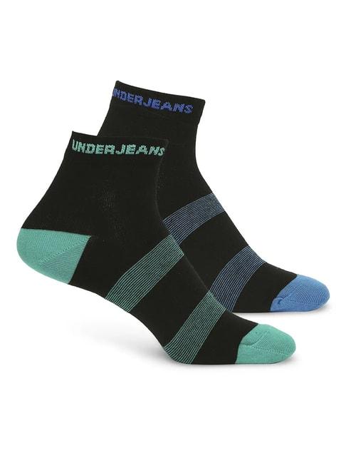 UnderJeans by Spykar Assorted Low Cut Socks - Pack of 2