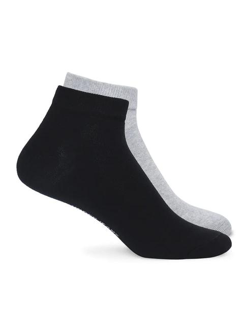UnderJeans by Spykar Assorted Ankle Length Socks - Pack of 2