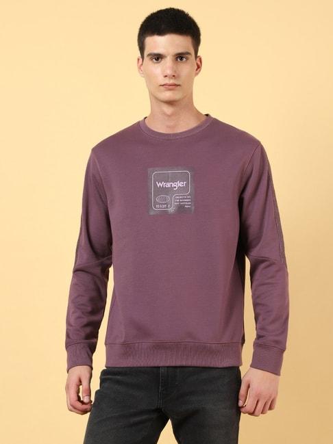 wrangler-light-purple-regular-fit-printed-sweatshirt