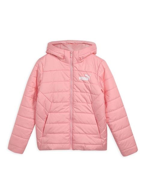 Puma Kids Pink Solid Full Sleeves Puffer Jacket