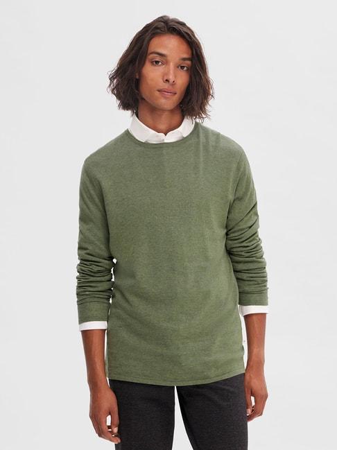selected-homme-green-regular-fit-sweater