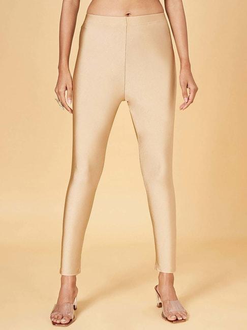 rangmanch-by-pantaloons-golden-regular-fit-leggings
