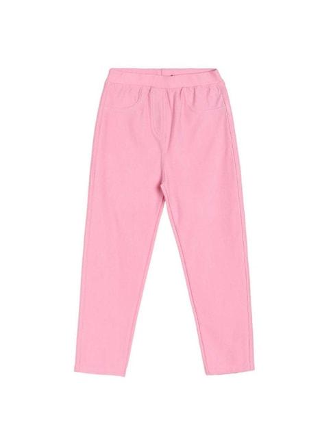 miniklub-kids-pink-cotton-regular-fit-jegging