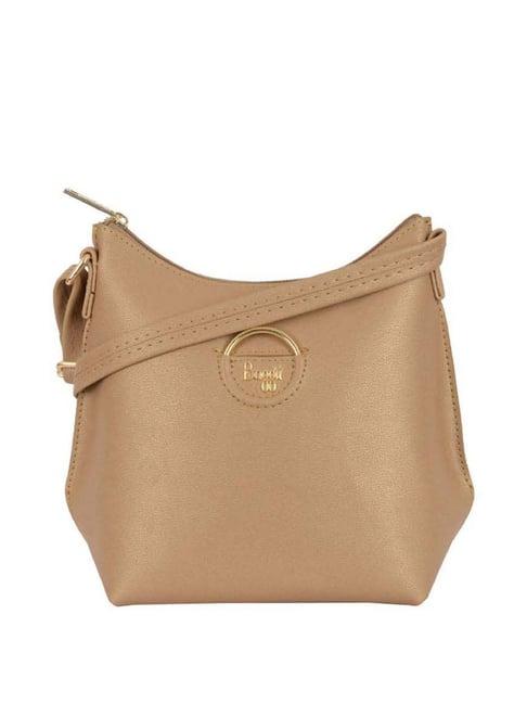 baggit-golden-solid-small-sling-handbag
