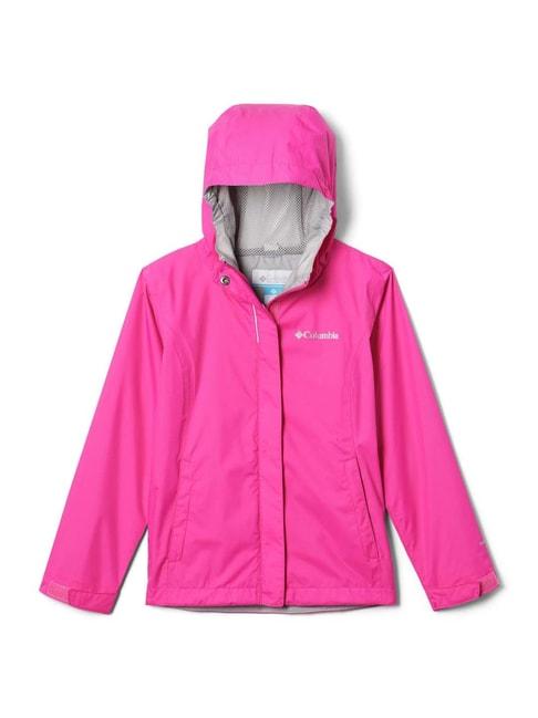 columbia-kids-arcadia-pink-regular-fit-full-sleeves-rain-jacket