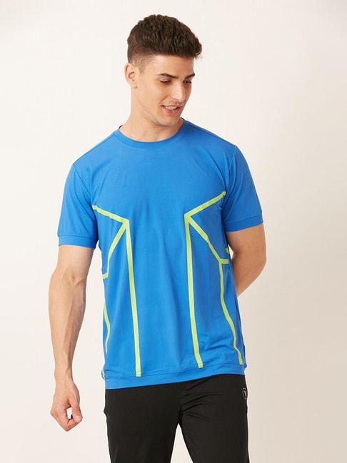 Forever21 Blue Regular Fit Printed T-Shirt