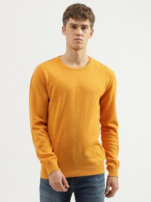 United Colors of Benetton Yellow Regular Fit Sweater