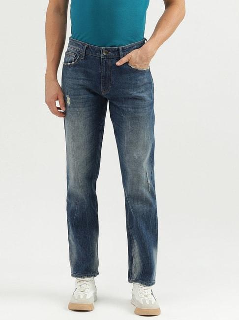 United Colors of Benetton Blue Slim Straight Jeans