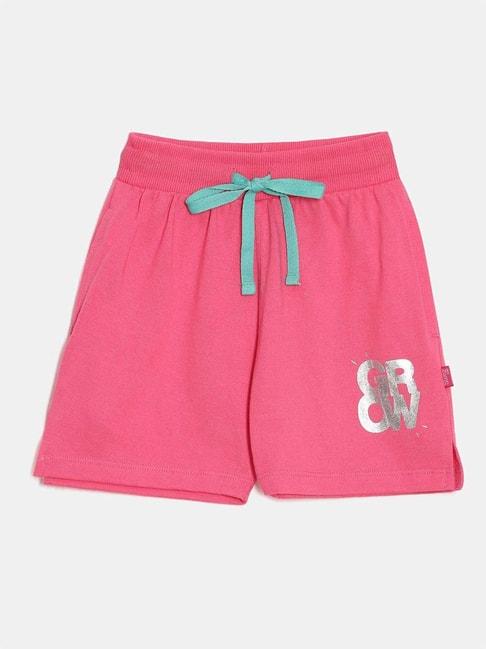 dixcy-slimz-kids-hot-pink-cotton-printed-shorts