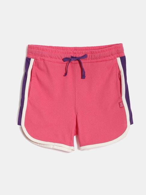 dixcy-slimz-kids-hot-pink-&-white-cotton-striped-shorts