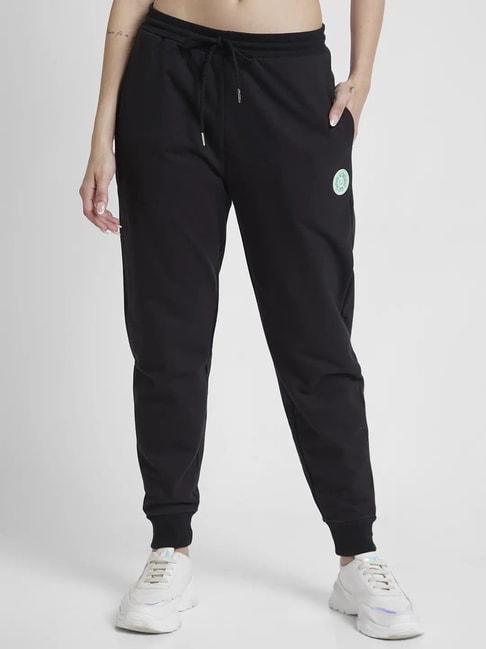 spykar-black-relaxed-fit-joggers