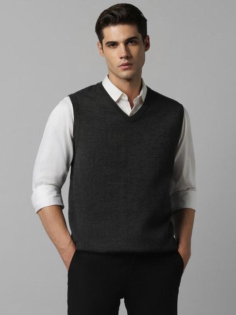 Allen Solly Grey Regular Fit Sweater