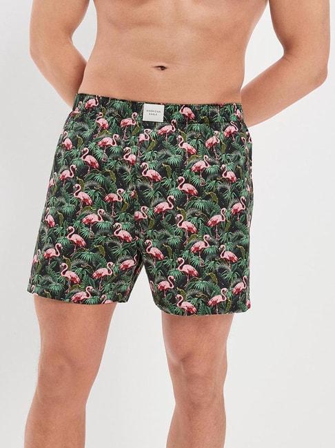 American Eagle Outfitters Green Regular Fit Printed Boxers