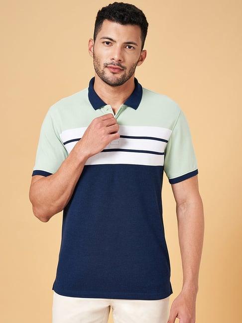byford-by-pantaloons-green-&-navy-slim-fit-striped-polo-t-shirt